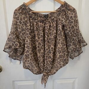 Express Cheetah Print Top Size XS